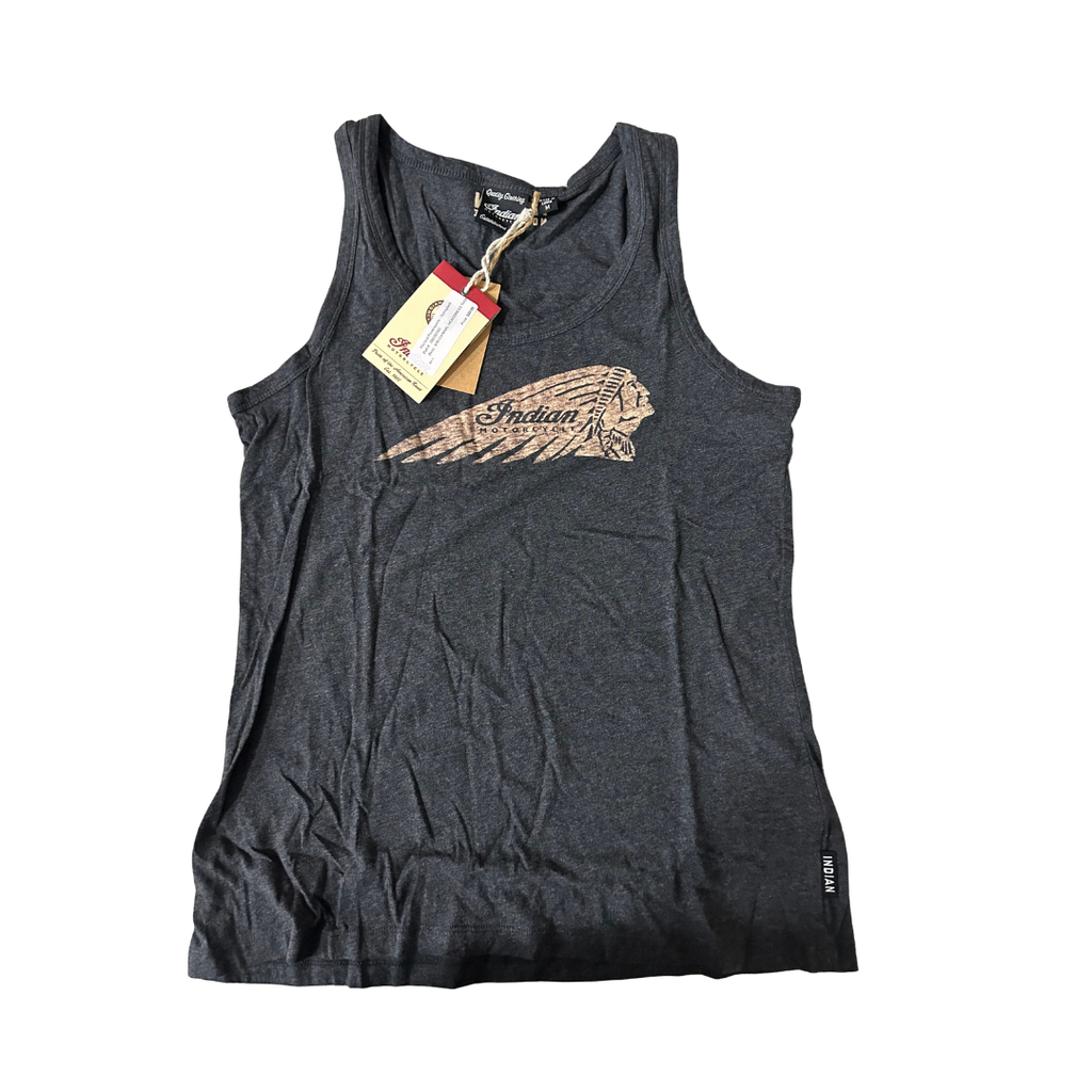 Indian Motorcycle Women's Marl Tank Top Charcoal | Medium