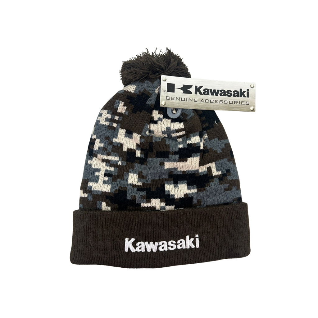 Kawasaki Digital Camo Beanie – Brown | One Size