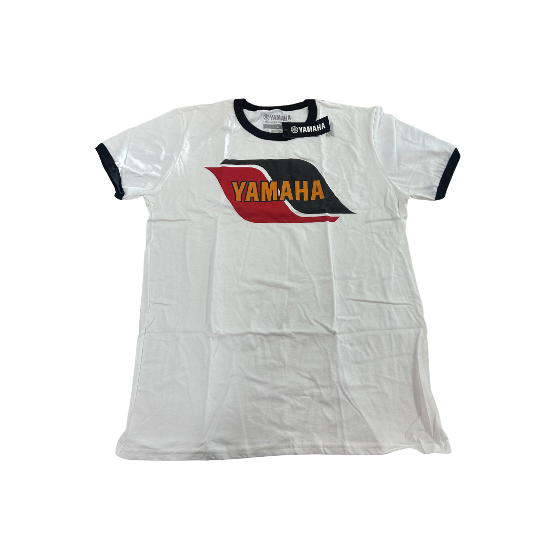 Yamaha Heritage Legend Ringer T-Shirt – White | Large