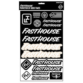 B&W Sticker Sheet by Fasthouse
