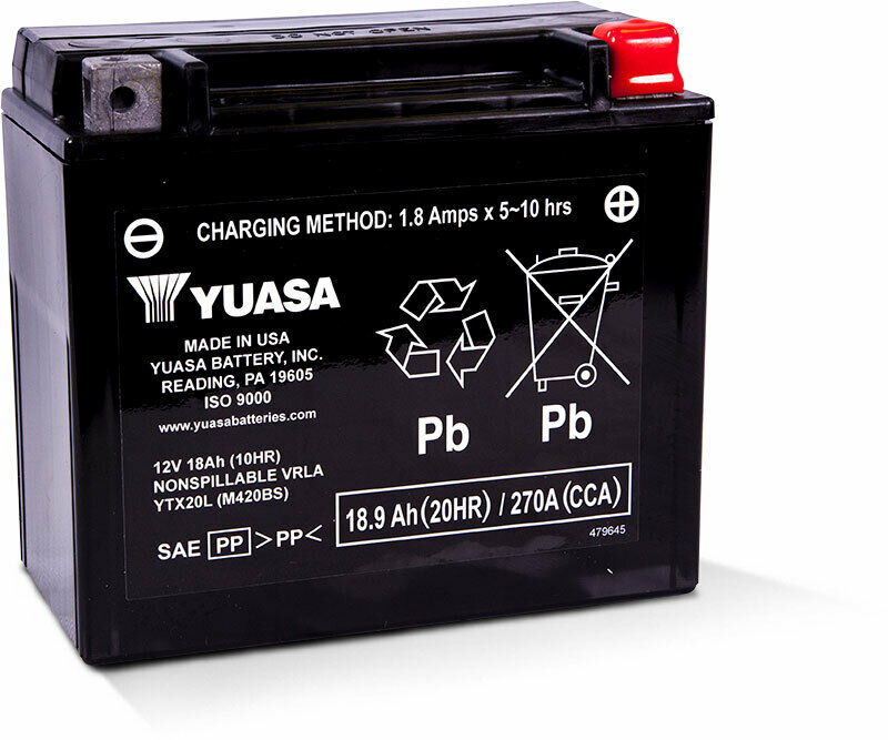 BATTERY YTX20L SEALED FACTORY ACTIVATED by YUASA