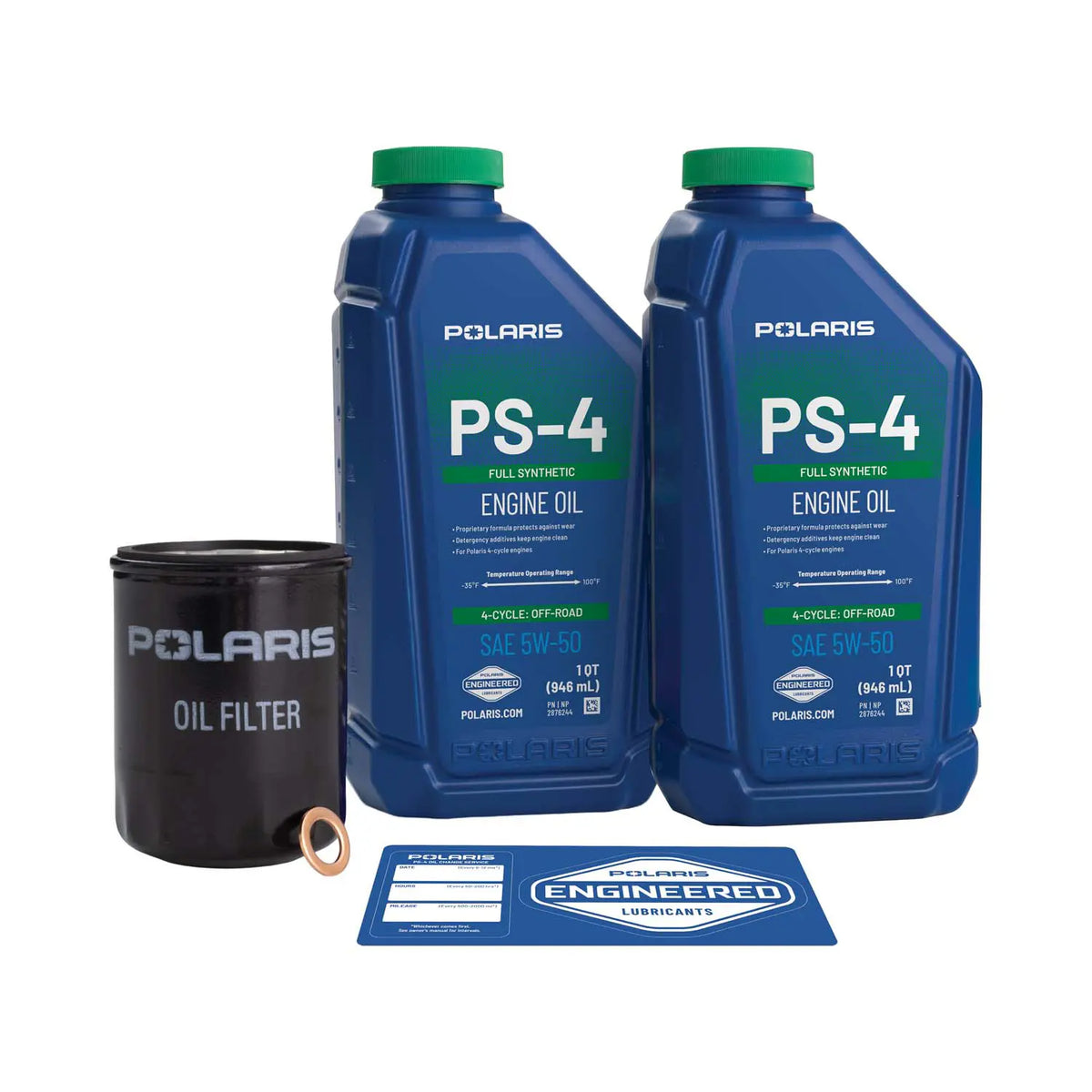 Polaris PS-4 5W-50 Oil Change Kit for Ranger, RZR, Sportsman & ACE | 2202166