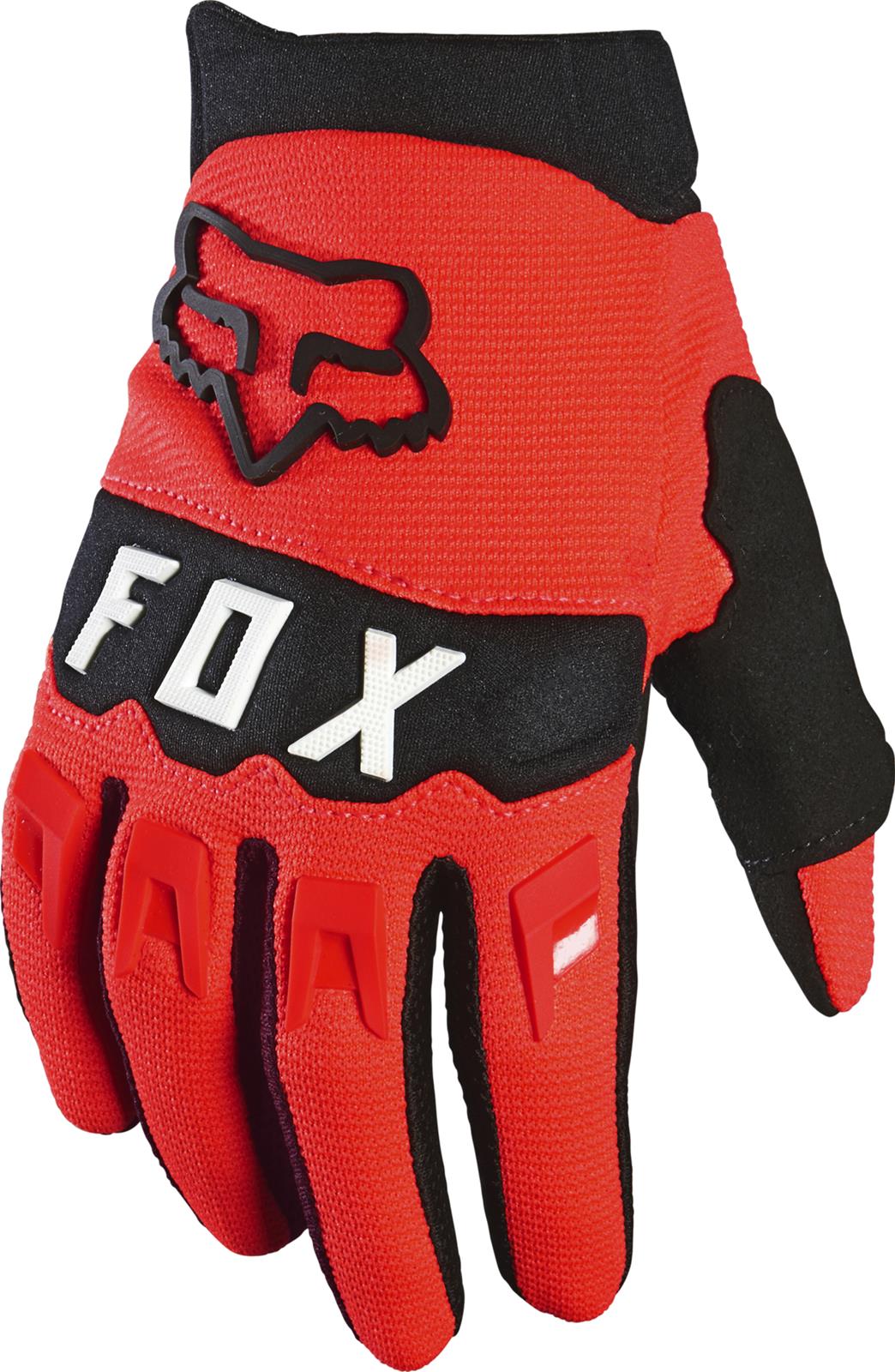 Fox Racing Youth Dirtpaw Motocross Gloves - Flo Red