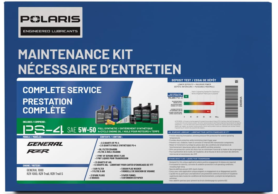 Polaris General 1000/XP 1000 2016-2023 / RZR Trail S Maintenance Kit | 2830544