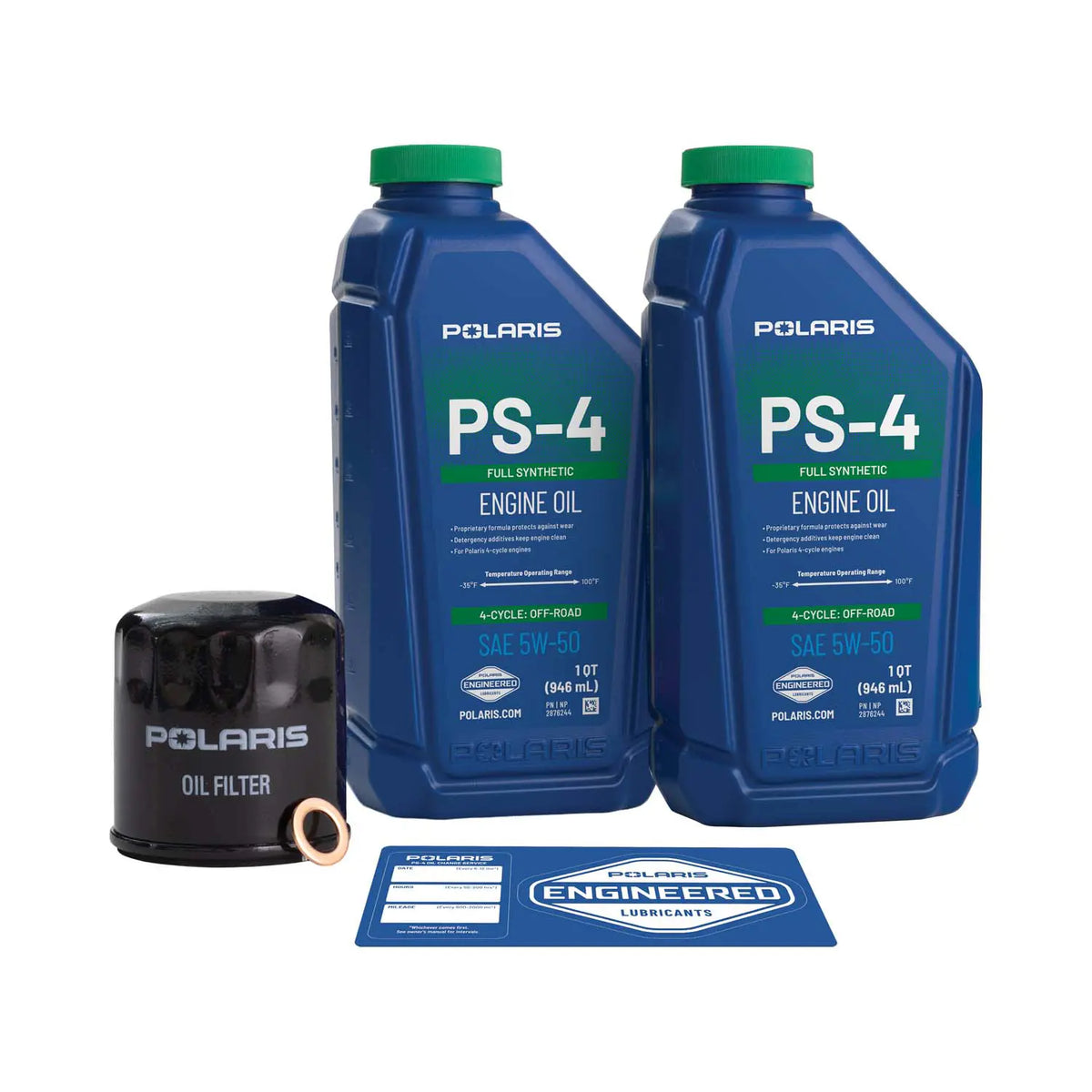Polaris PS-4 5W-50 Oil Change Kit for Sportsman, Scrambler & Ranger | 2877473