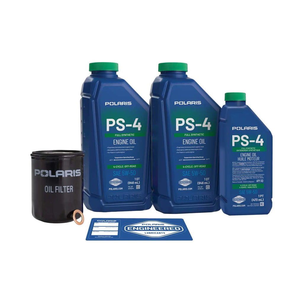 Polaris PS-4 5W-50 Oil Change Kit for RZR, Ranger, General & XPEDITION | 2879323