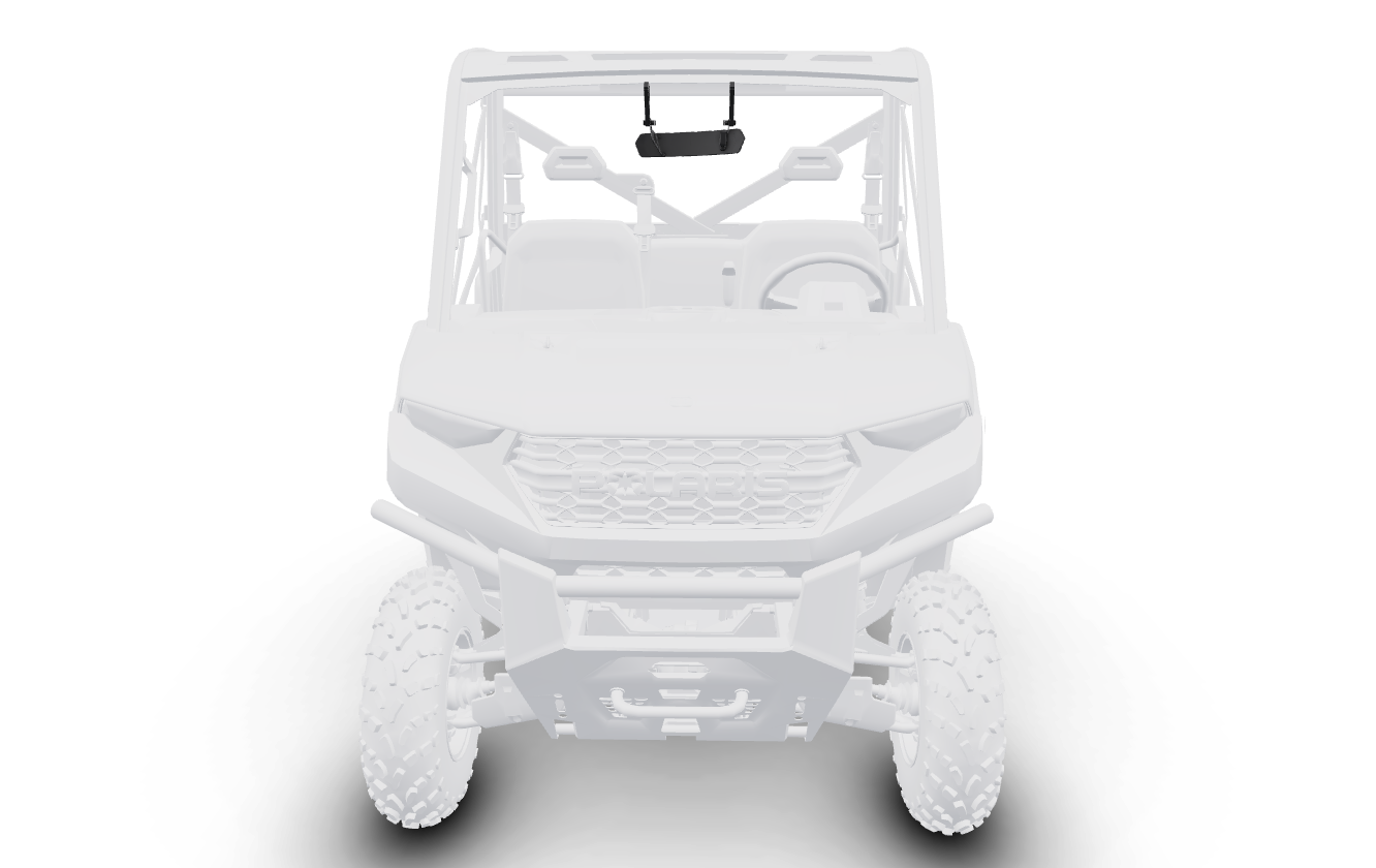 Polaris Rear View Wide Angle Mirror for RANGER, Vehicle Frame Mounted | 2881439