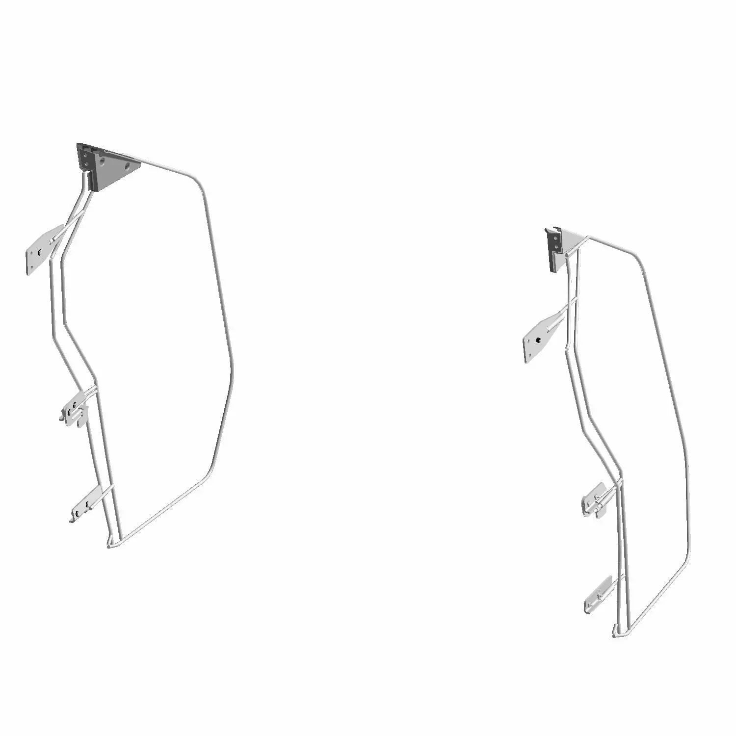 Polaris General Zip Window Upper Doors, Front, Canvas, Set of 2 | 2891286