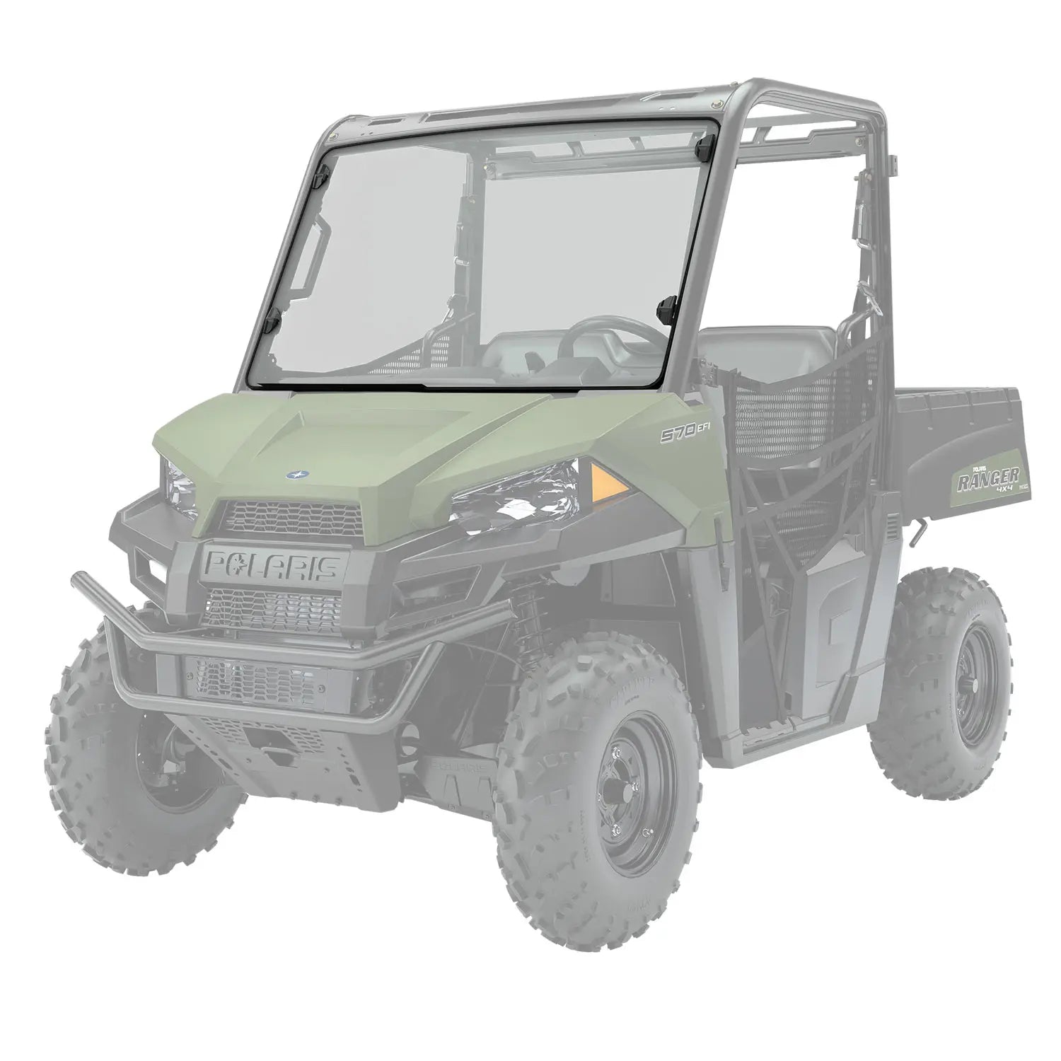 Polaris Hard Coat Poly Lock & Ride Full Windshield for Ranger SP 570 | 2883319