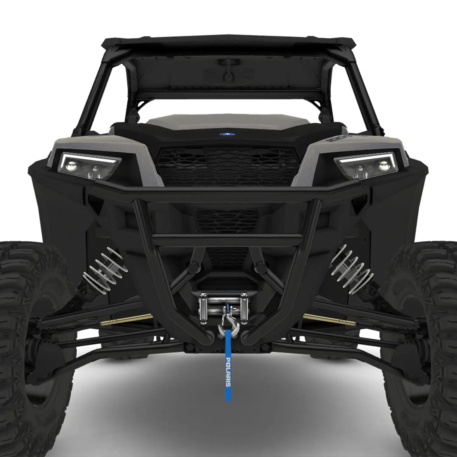 Polaris General Front Sport Low Profile Bumper & Pro Series 4,500 LB Winch Kit with Synthetic Rope