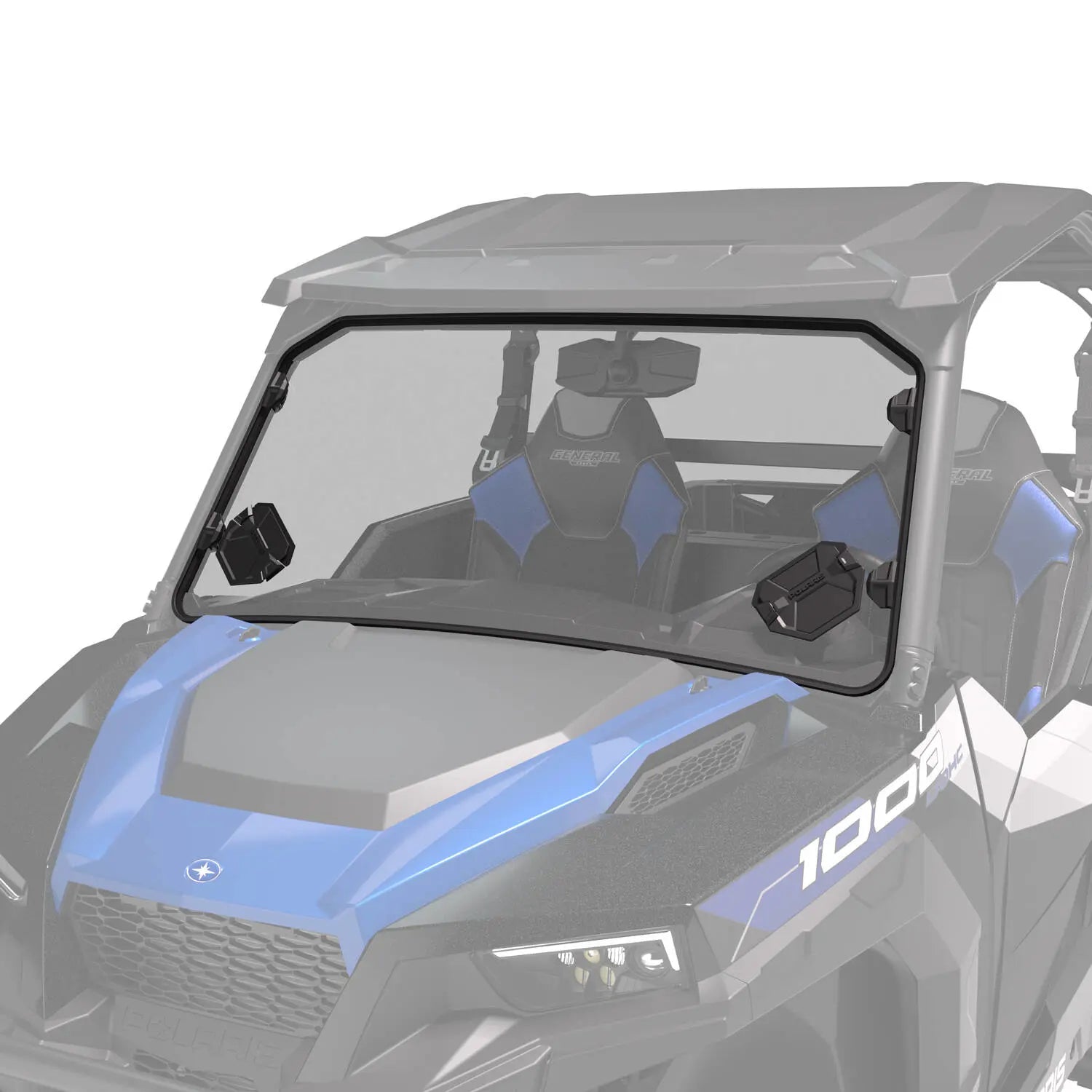 Polaris General Hard Coat Poly Lock & Ride Full Vented Windshield | 2884223