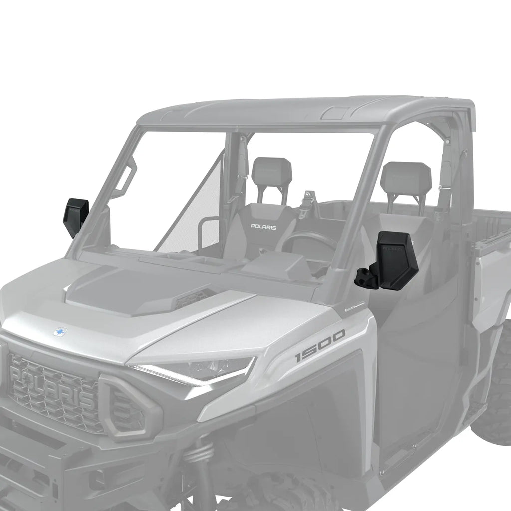 Polaris Side View Adjustable Folding Mirrors for RANGER, ROPS Mounted, Set of 2 | 2889099