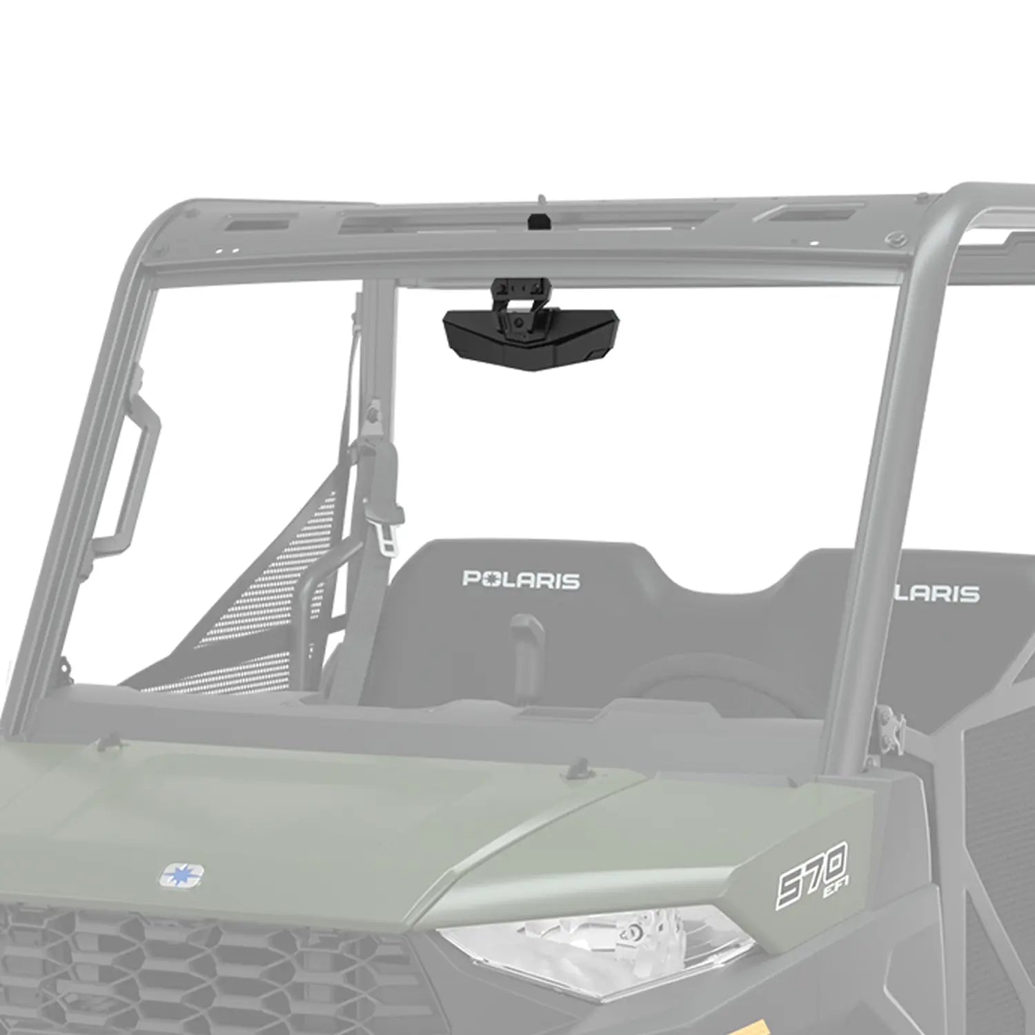 Polaris Rear View Convex Weatherproof Mirror for RANGER 500, 570 and Pro XD Mid-Size, Vehicle Frame Mounted | 2889187
