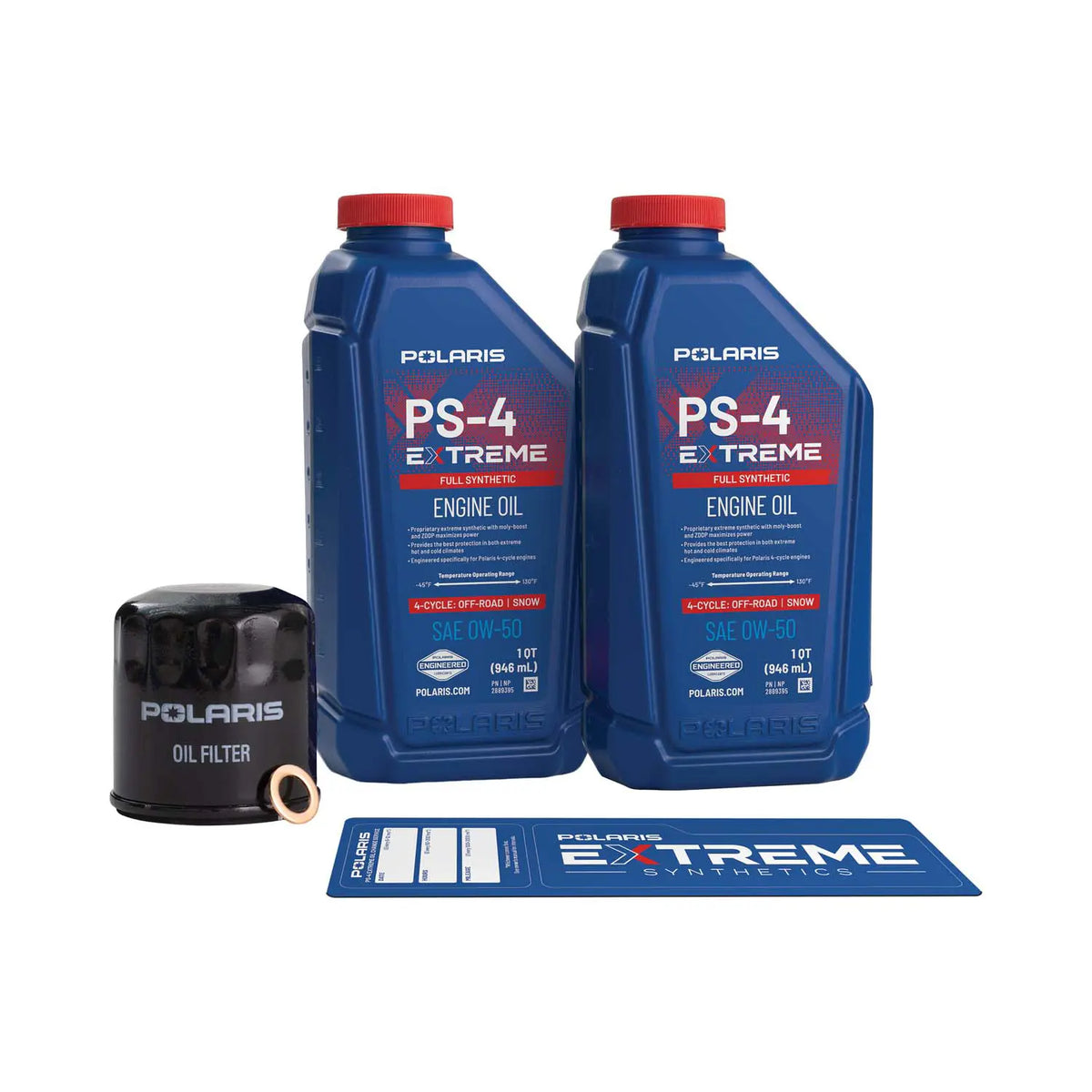 Polaris PS-4 Extreme 0W-50 Oil Change Kit for Sportsman & Scrambler | 2890055