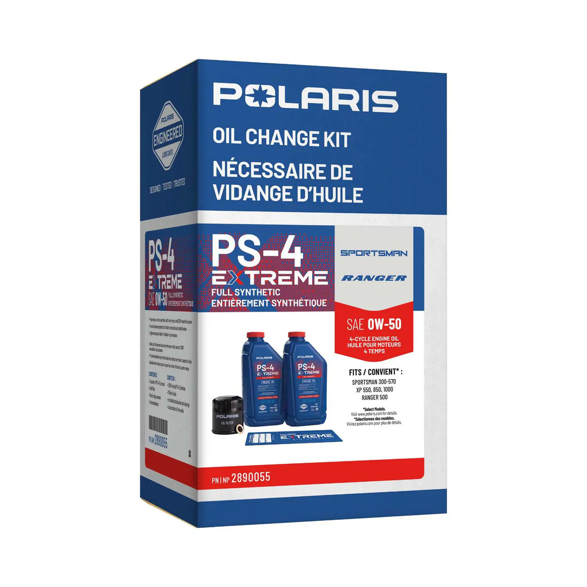 Polaris PS-4 Extreme 0W-50 Oil Change Kit for Sportsman & Scrambler | 2890055
