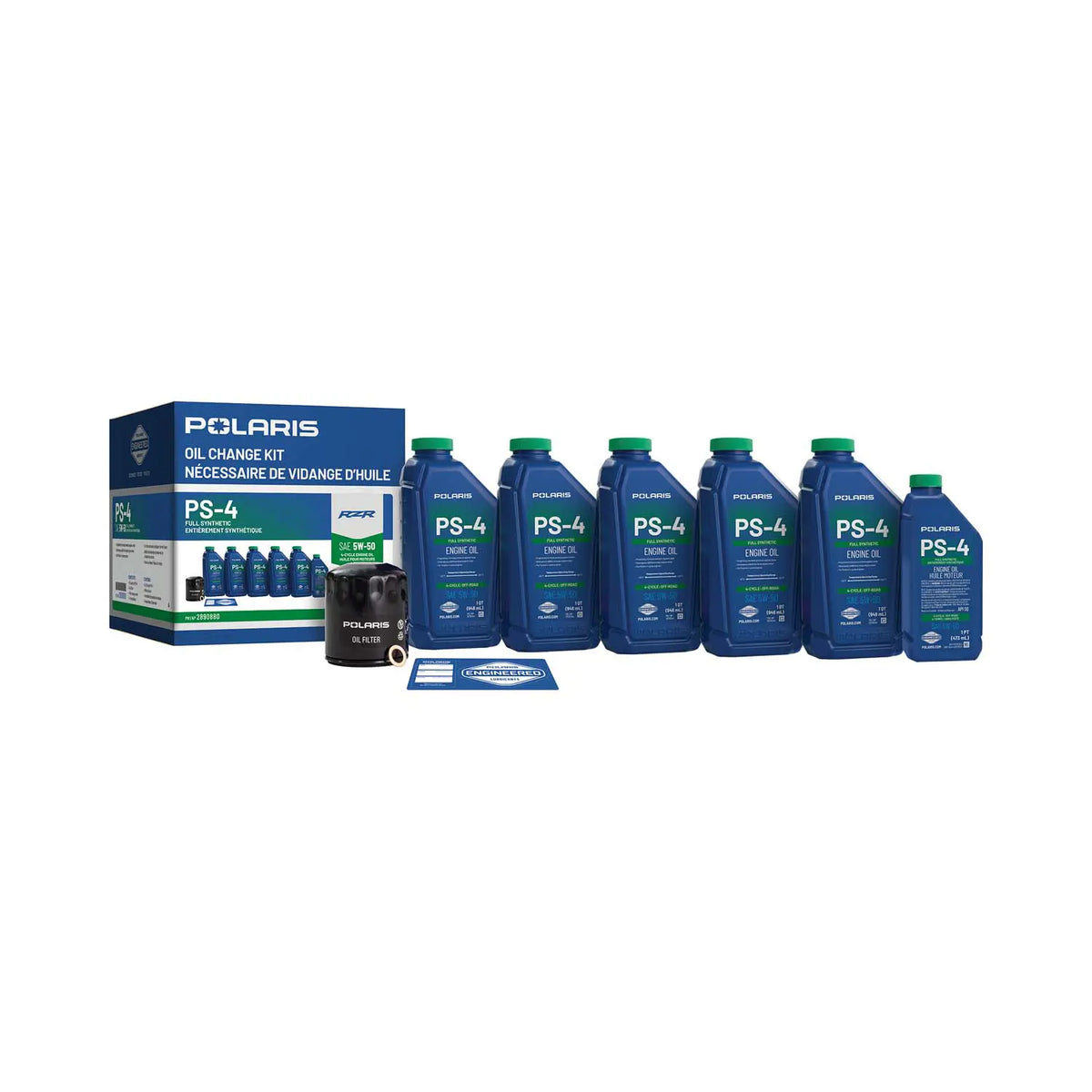 Polaris PS-4 5W-50 Oil Change Kit for 2022-2025 RZR Pro R & Pro R 4 | 2890880