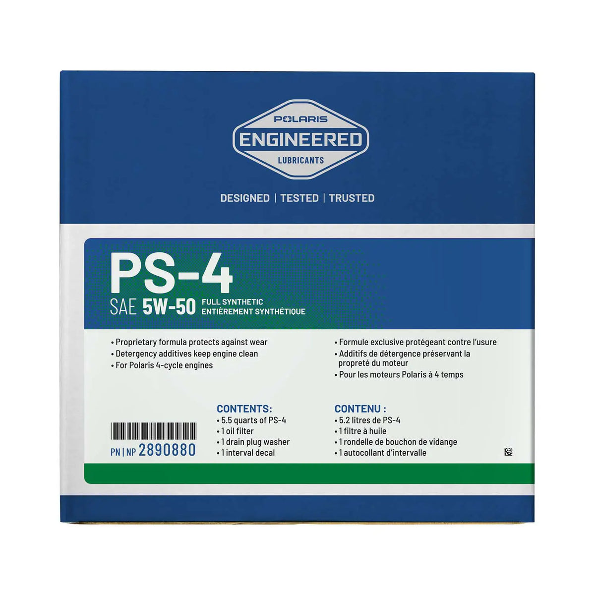 Polaris PS-4 5W-50 Oil Change Kit for 2022-2025 RZR Pro R & Pro R 4 | 2890880