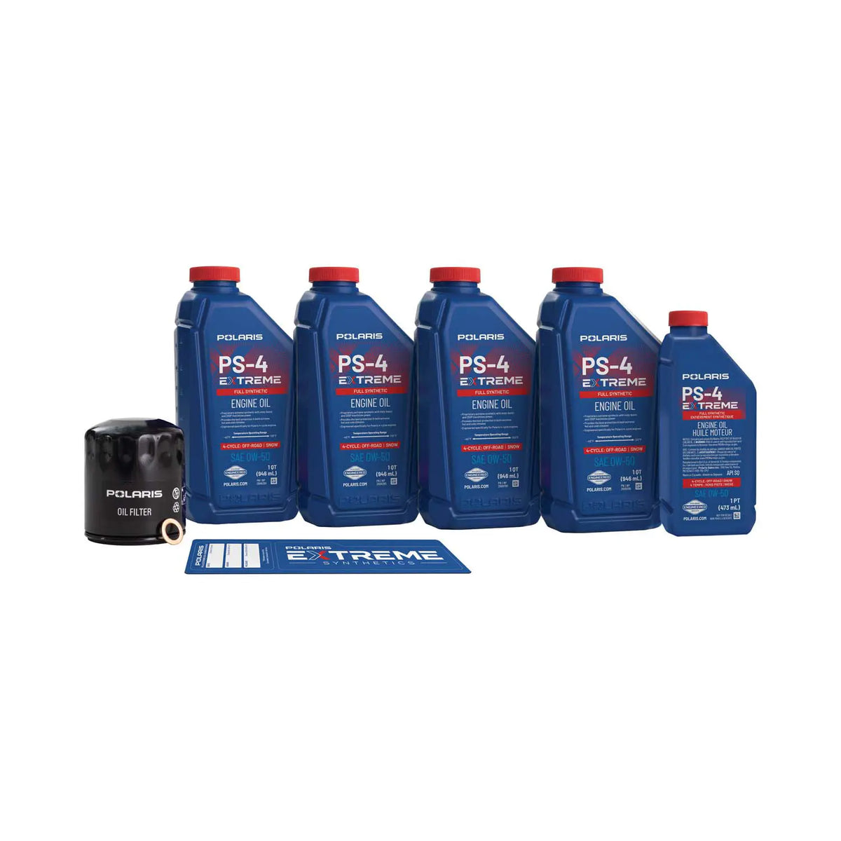 Polaris PS-4 Extreme 0W-50 Oil Change Kit for RANGER XD 1500 | 2890883