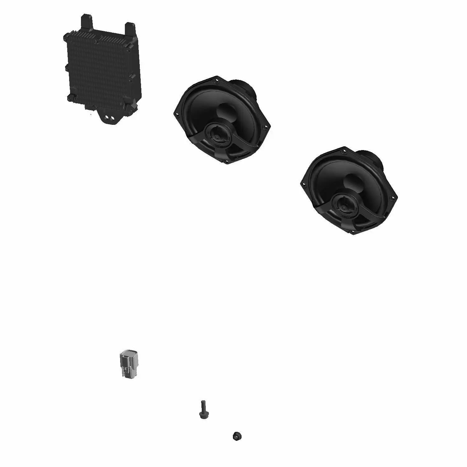 Powerband Audio Trunk Speakers With Bass Boost For Accessory Trunk, 5-1/4 in by Indian Motorycle
