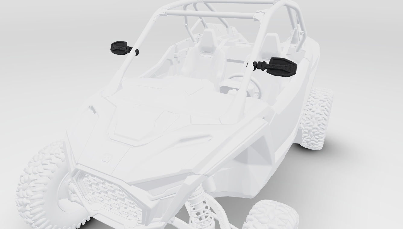 Polaris RZR Side View Convex Pro Armor Mirrors | 2891232