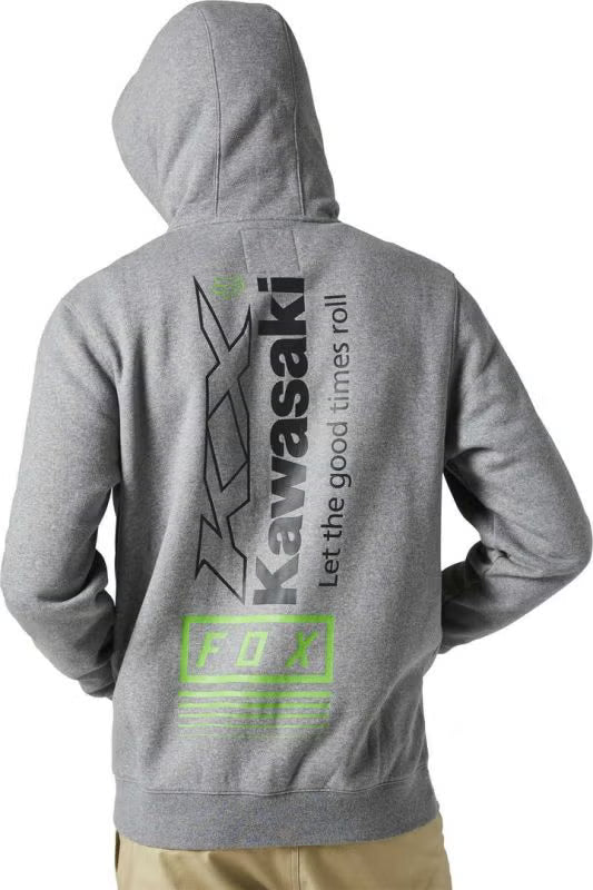 Fox Racing Fox x Kawasaki Zip Hoodie - Heather Graphite Grey