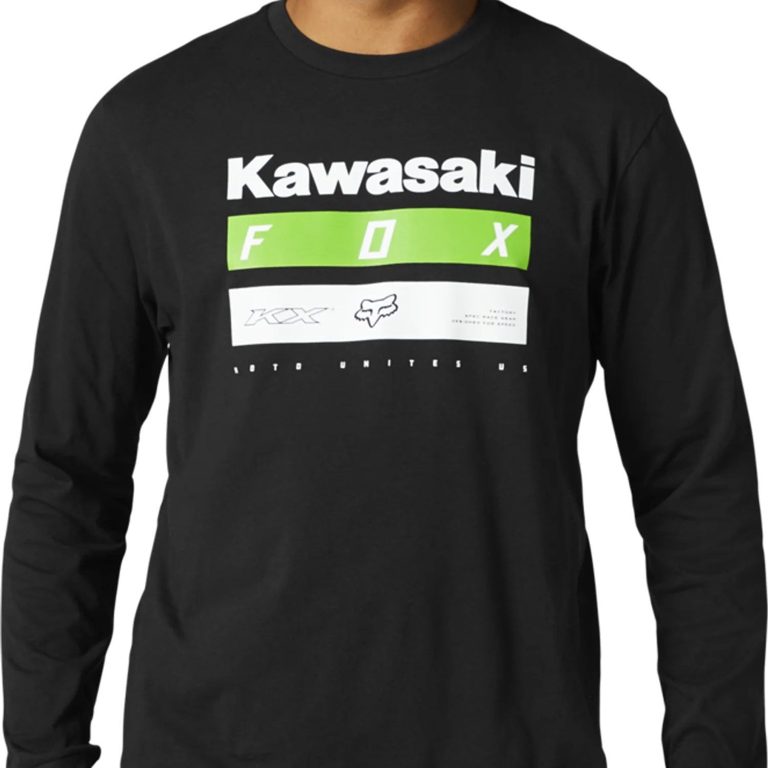Fox Racing x Kawasaki Stripes Long Sleeve Premium Tee | Large