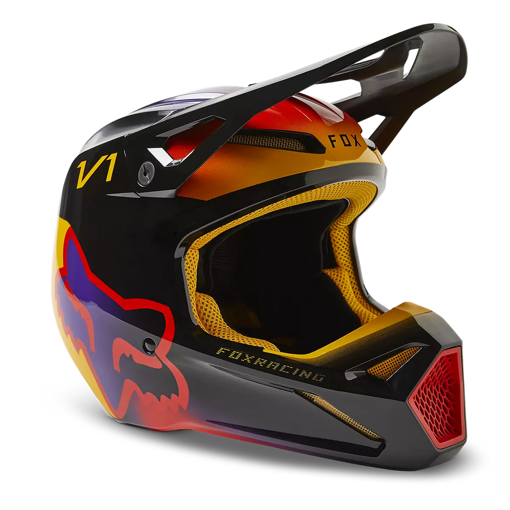Fox Racing V1 Toxsyk Motocross Helmet - Black