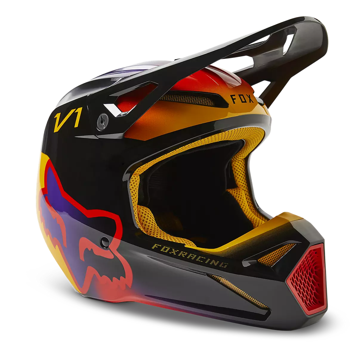 Fox Racing V1 Toxsyk Motocross Helmet - Black