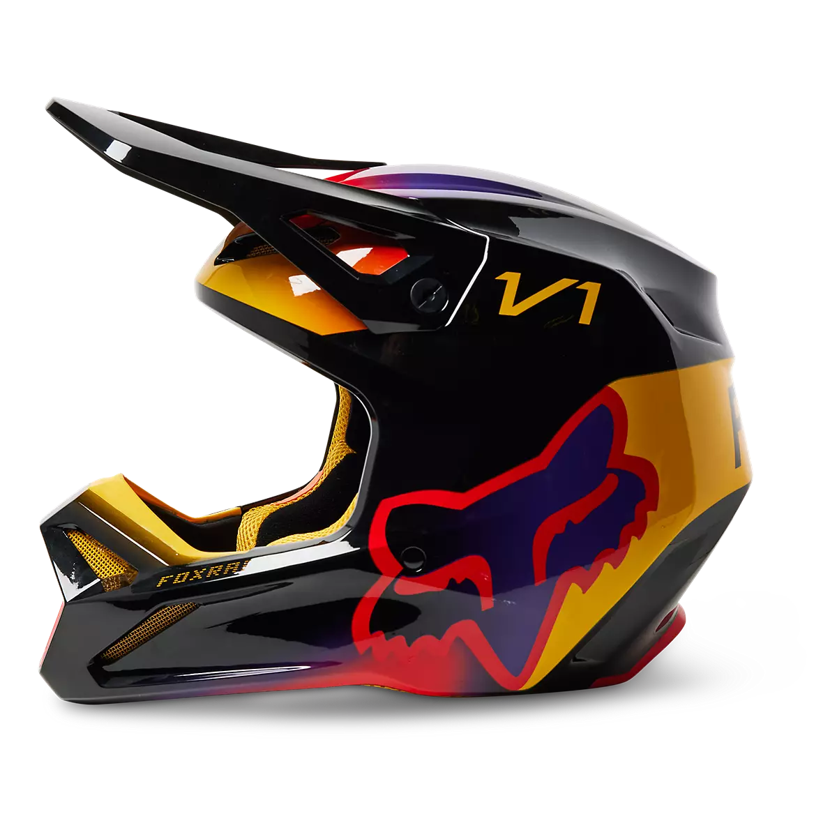 Fox Racing V1 Toxsyk Motocross Helmet - Black