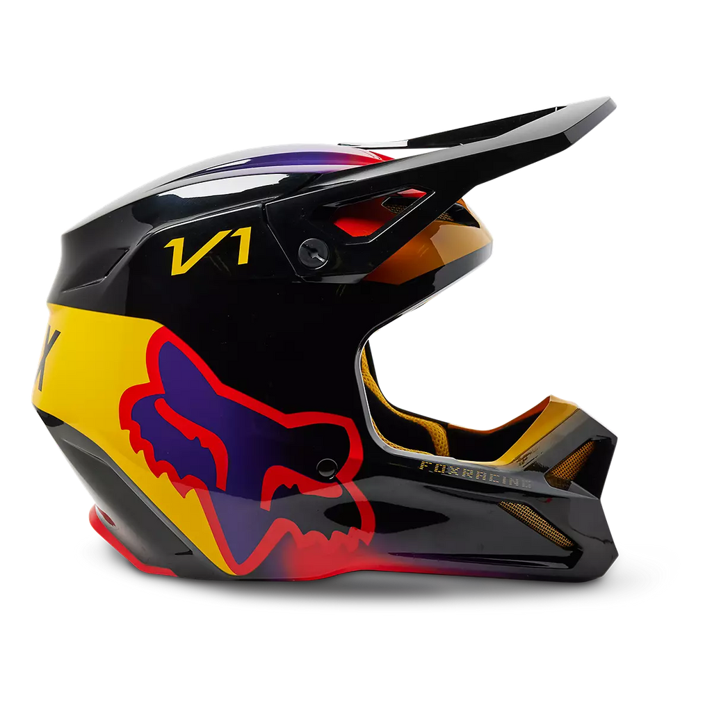 Fox Racing V1 Toxsyk Motocross Helmet - Black