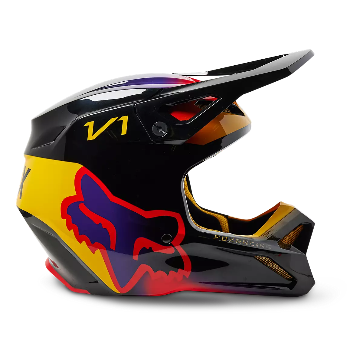 Fox Racing V1 Toxsyk Motocross Helmet - Black