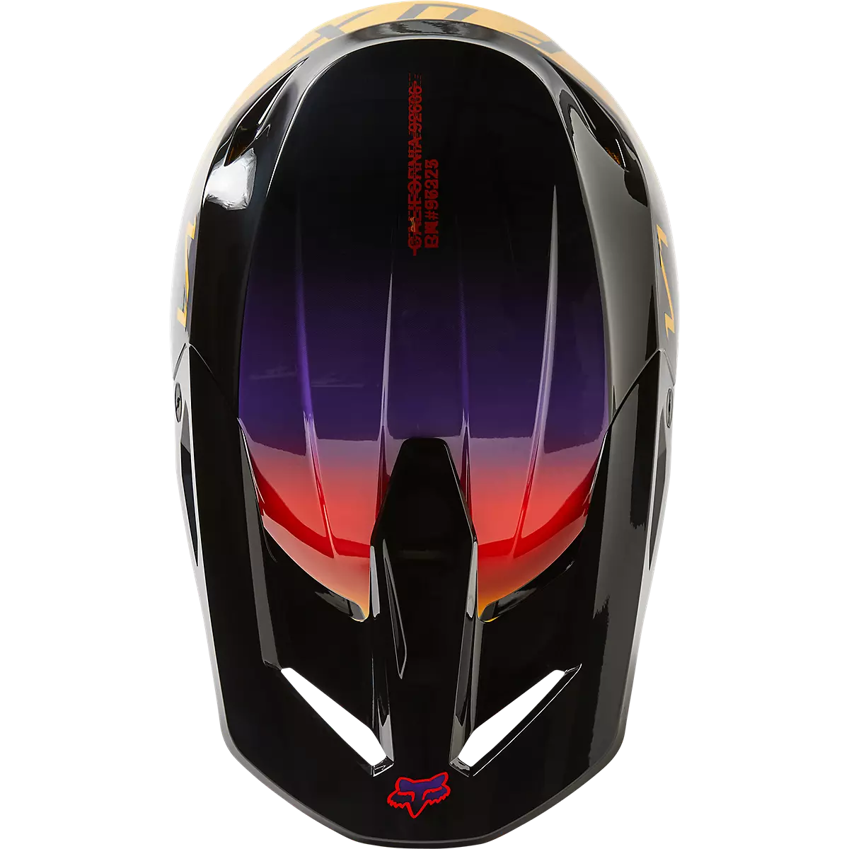 Fox Racing V1 Toxsyk Motocross Helmet - Black