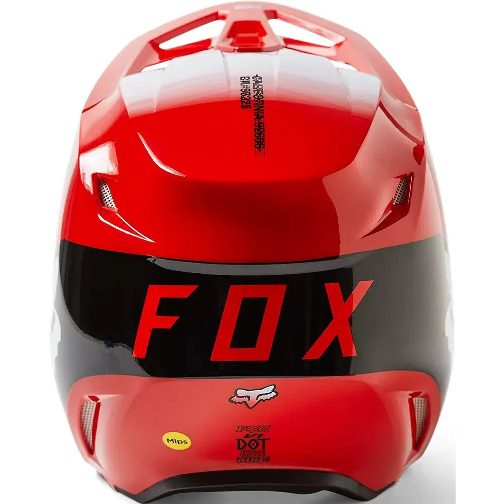 Fox Racing Youth V1 Toxsyk Motocross Helmet - Flo Red