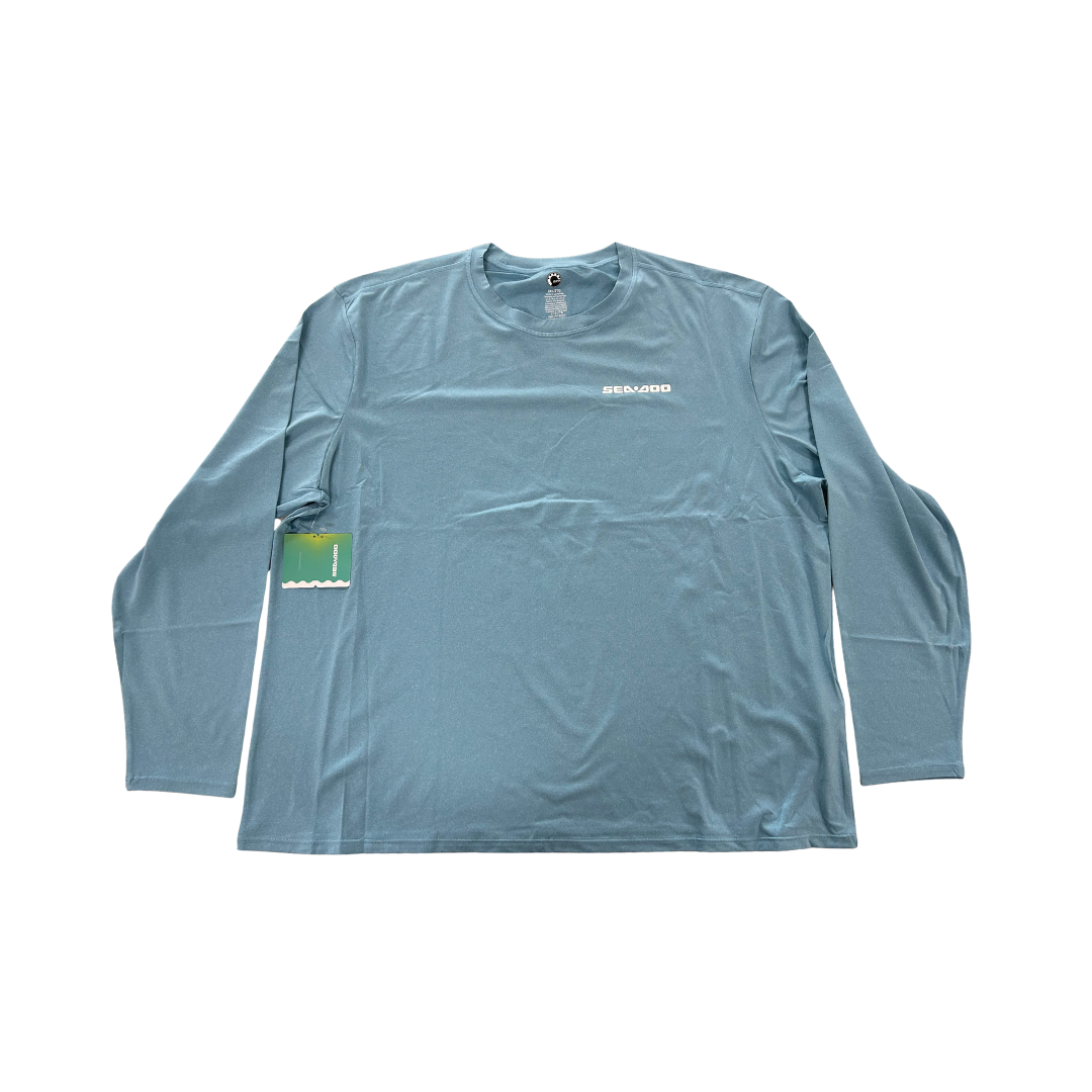 Sea-Doo Men’s UV Protection Long-Sleeve Shirt – Light Blue