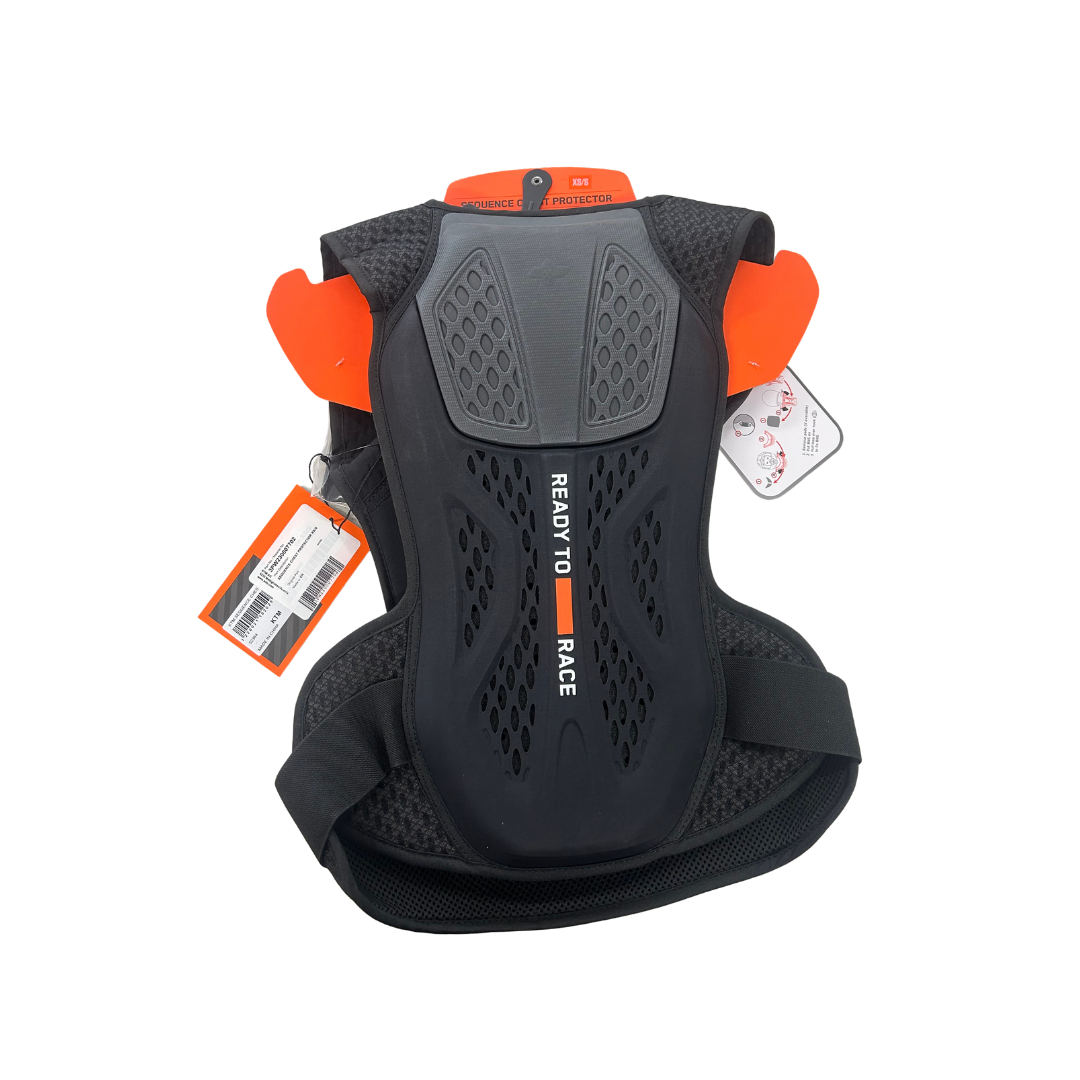 KTM Alpinestars Sequence Chest Protector – Black/Orange