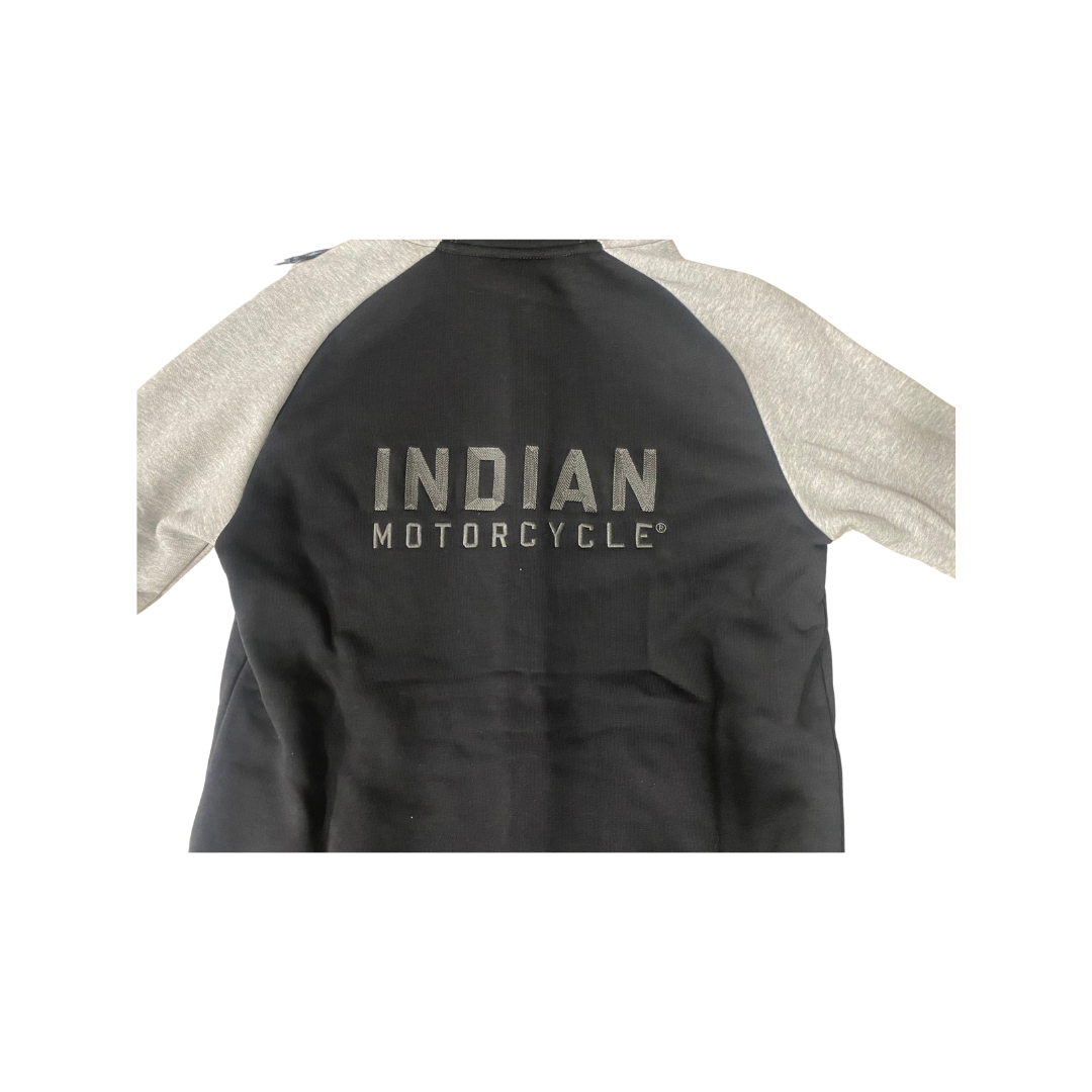 Indian Motorcycle Women’s Contrast Sleeve Hoodie Black