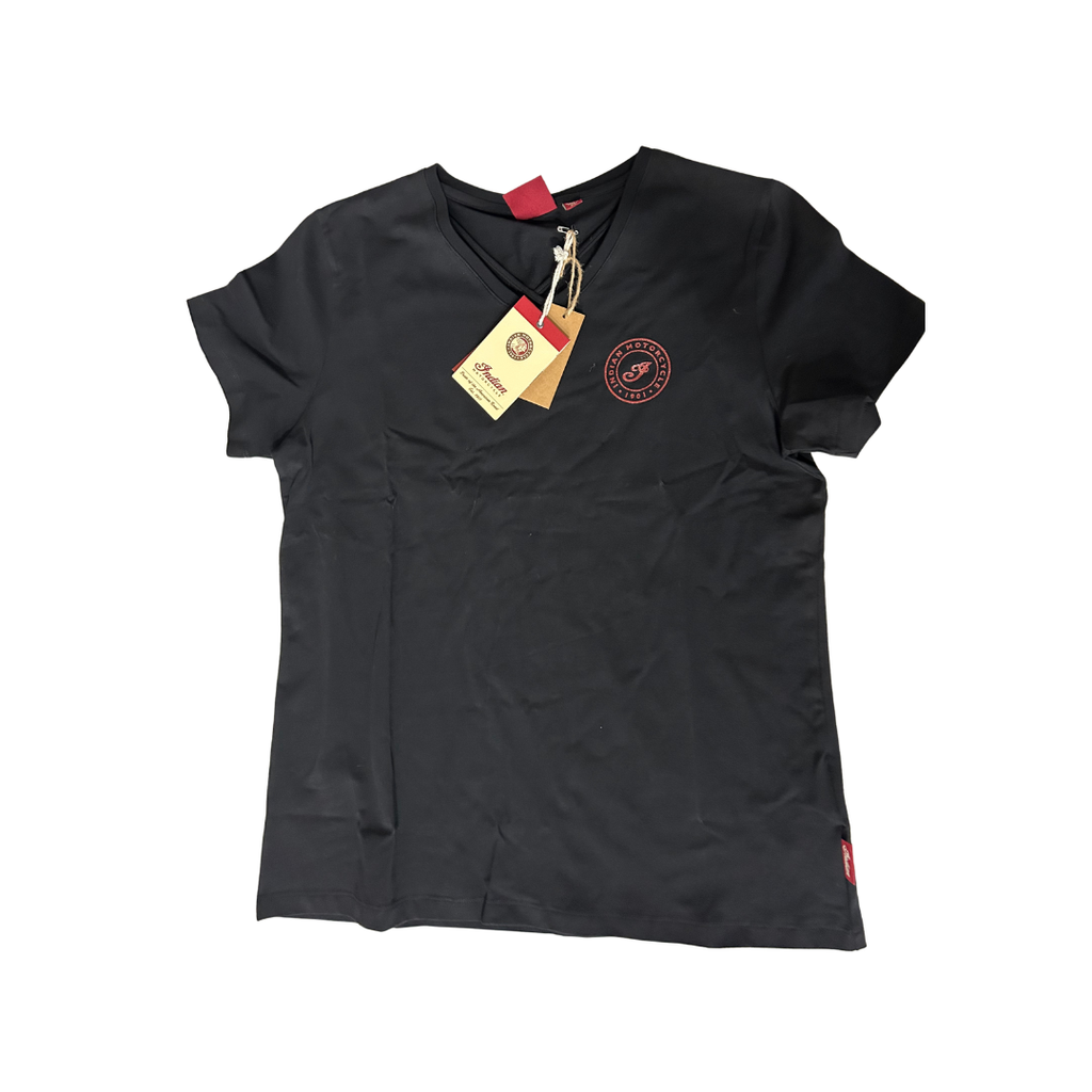 Indian Motorcycle Women's Glitter Graphic T-Shirt Black