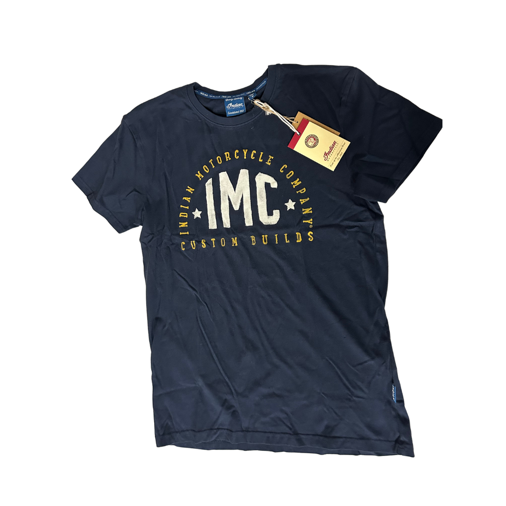 Indian Motorcycle Men's IMC Custom Build T-Shirt Navy