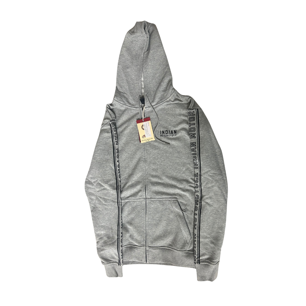 Indian Motorcycle Men's Sleeve Print Hoodie in Gray