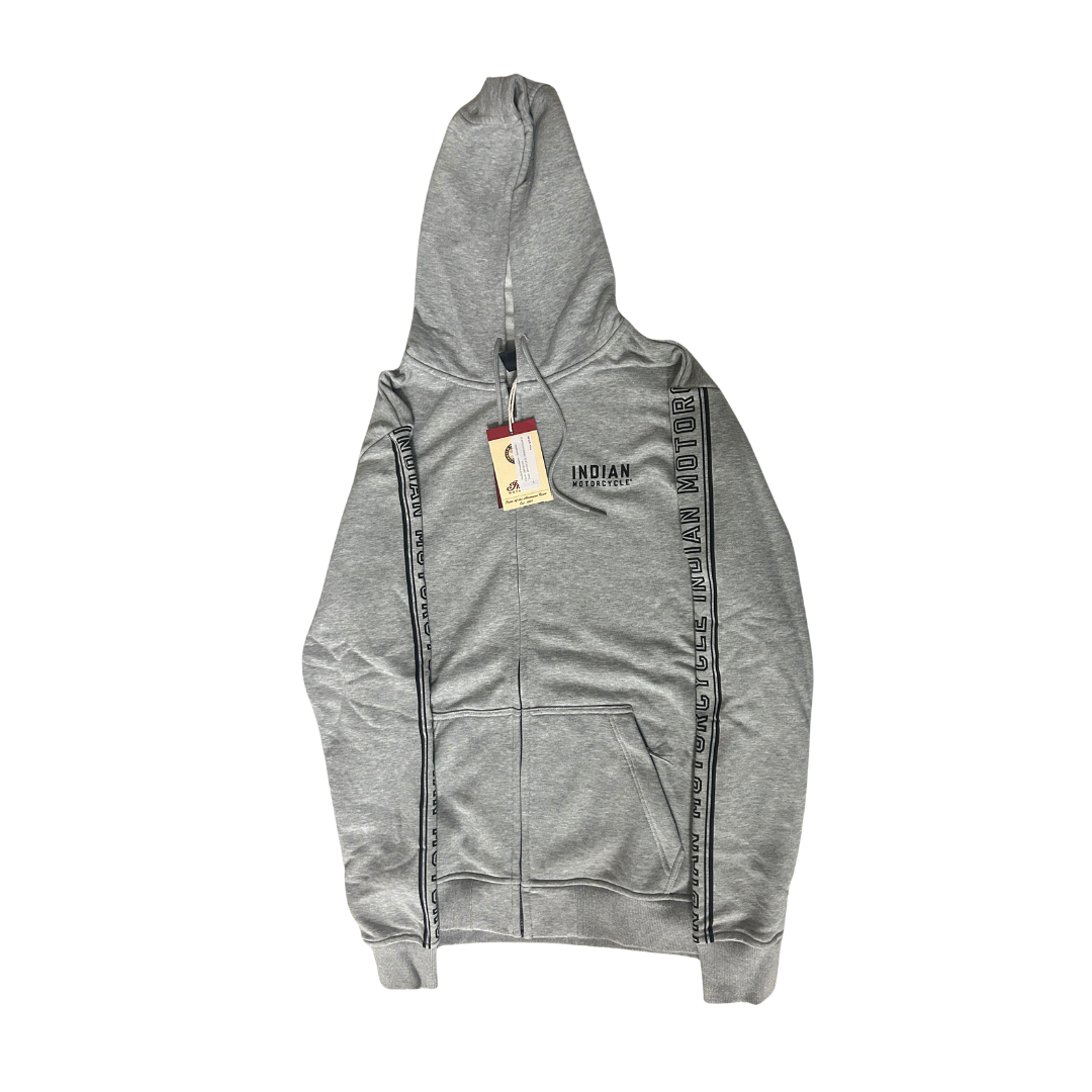 Indian Motorcycle Men's Sleeve Print Hoodie in Gray