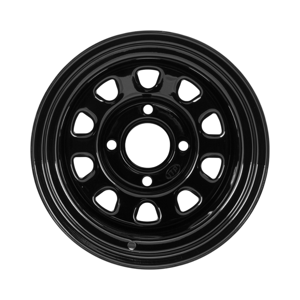 ITP Delta 12x7 Black Steel ATV/UTV Wheel 4/110 4+3 Offset | 57-9239
