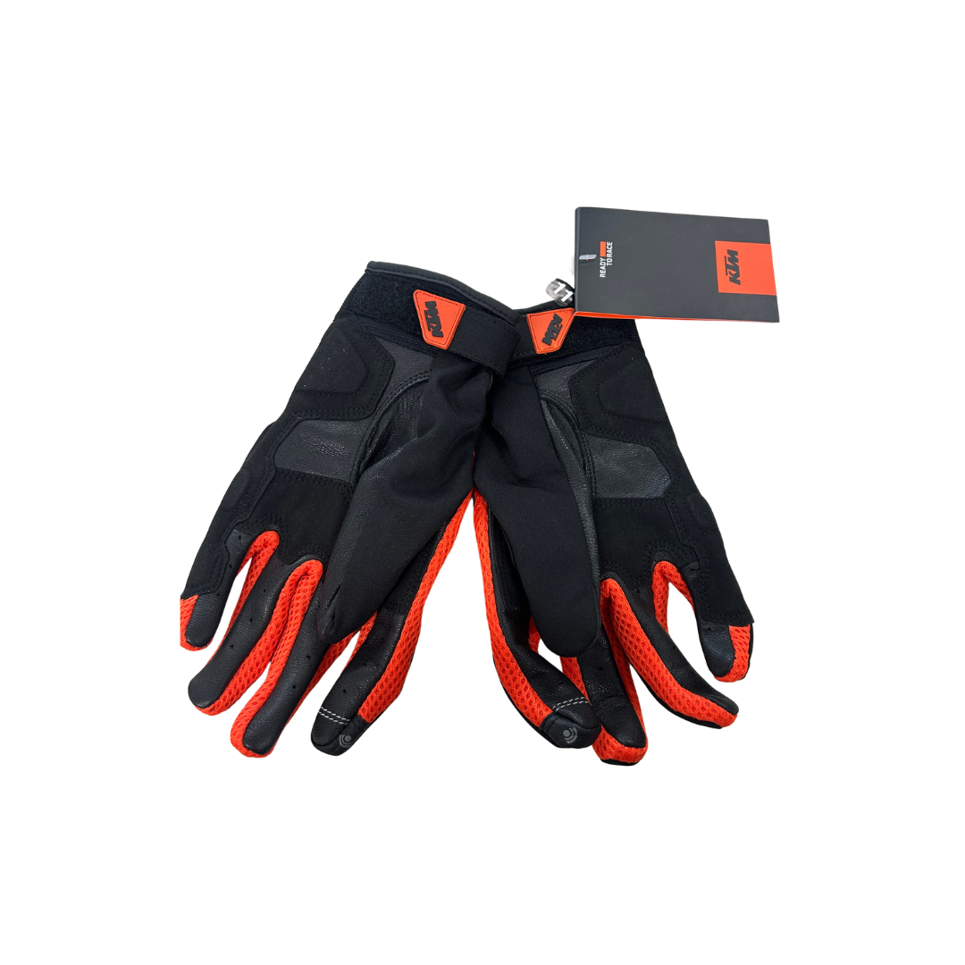 KTM Two 4 Ride Leather Street Gloves – Black | XL