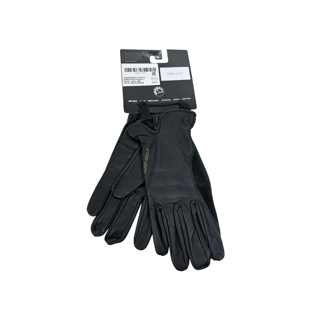Can-Am Women’s Veronica Leather Riding Gloves – Black