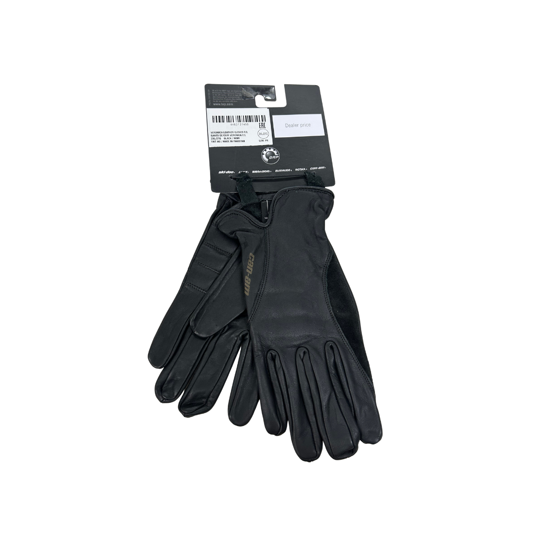 Can-Am Women’s Veronica Leather Riding Gloves – Black