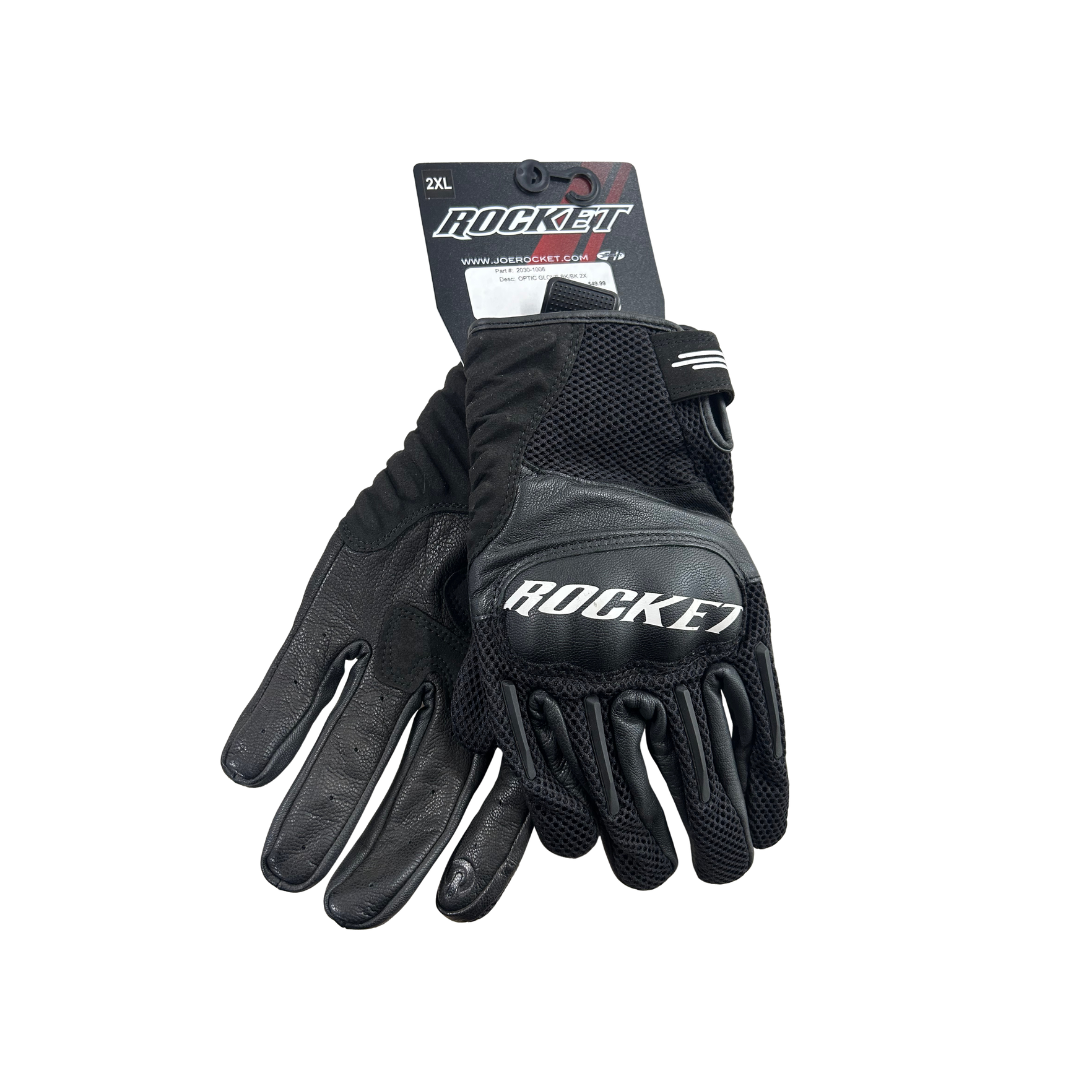 Joe Rocket Optic Mesh Motorcycle Gloves – Black