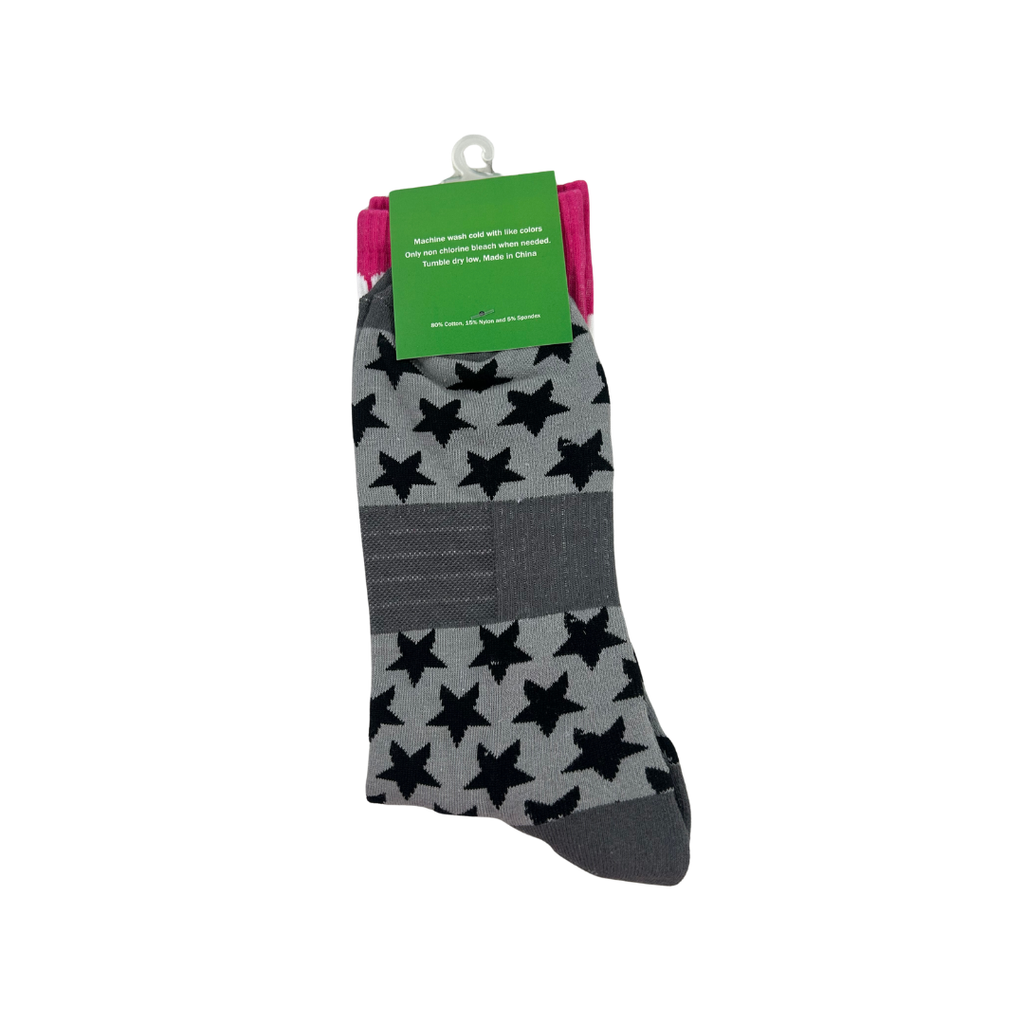 Kawasaki Star Performance Socks – Pink/Gray