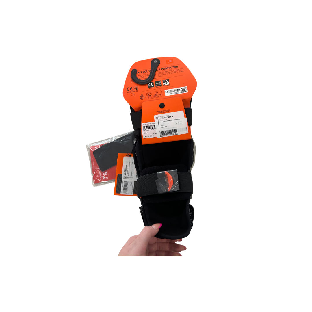 KTM SX-1 Youth Knee Protectors – Black | L/XL