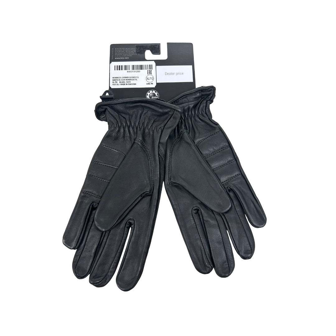 Can-Am Women’s Veronica Leather Riding Gloves – Black