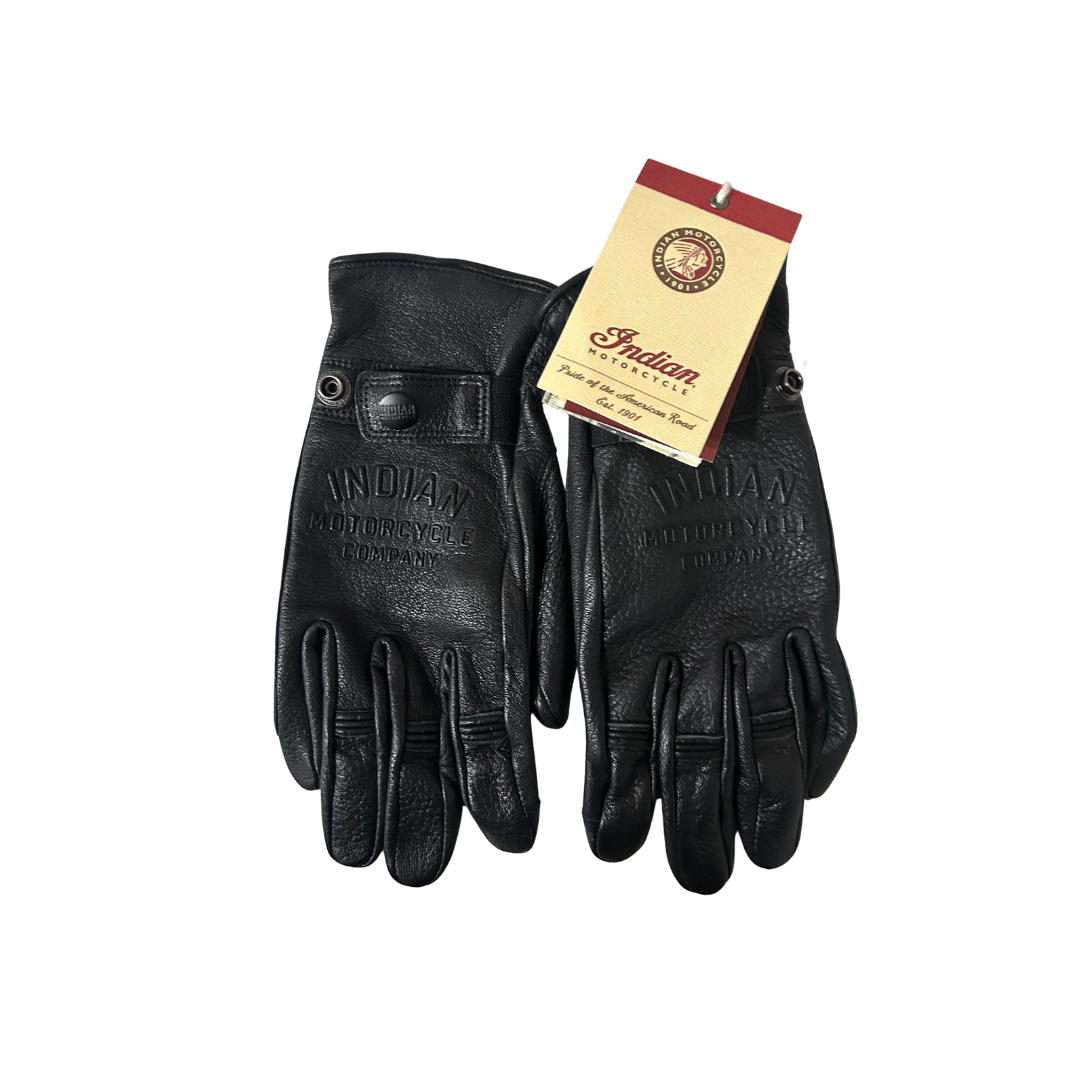 Indian Motorcycle Men's Classic Glove 2 CE Leather Riding Gloves Black | XL