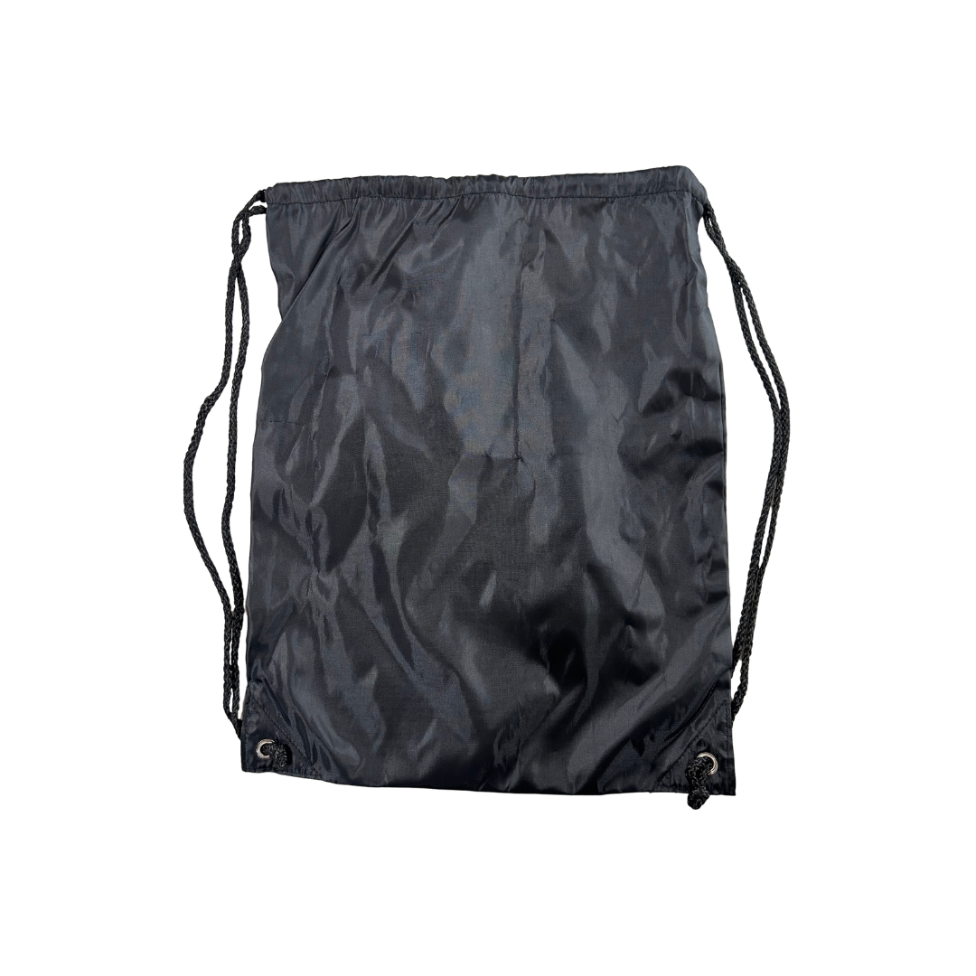 Kawasaki River Mark Clinch Drawstring Bag – Black